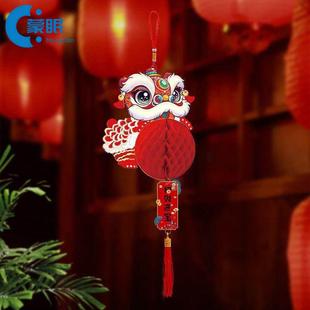 挂件2026年新款马年挂件2026新款2026马年春节新款蜂窝灯笼挂饰春
