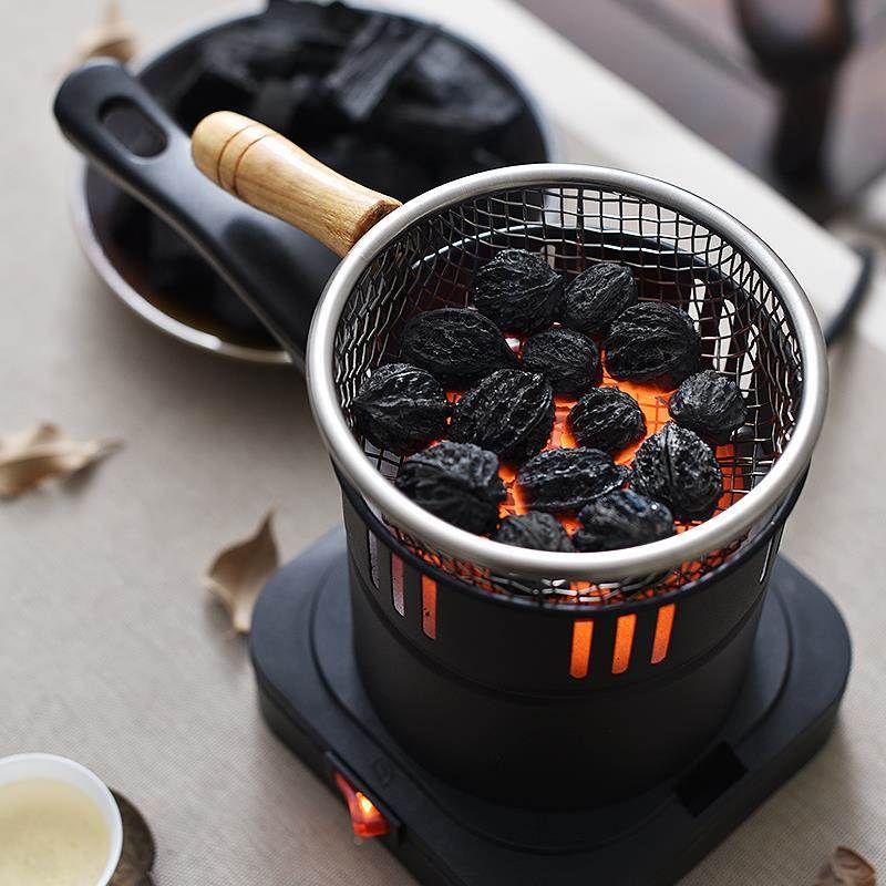 围炉煮茶点炭器起火神器炭炉引火木炭核桃炭点碳机乌榄炭燃碳炉