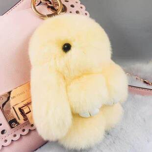 獭兔毛兔玩偶小兔子毛绒玩具装死挂饰垂耳兔公仔长毛兔兔书包挂件