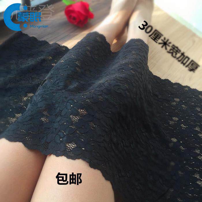 黑色加厚加宽精美刺绣弹力镂空蕾丝花边裙子下摆裹胸辅料DIY布料