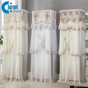 立地式空调防尘罩空调防尘罩中古风方形遮丑黄灰立式空调罩柜机开