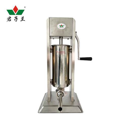 君子兰商用手动立式灌肠器不锈钢灌肠机3L5L7L手动灌香肠机器