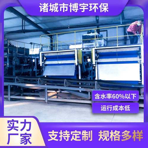 立式高压带式脱水机污水厂市政污泥处理设备城市生活减量脱水机