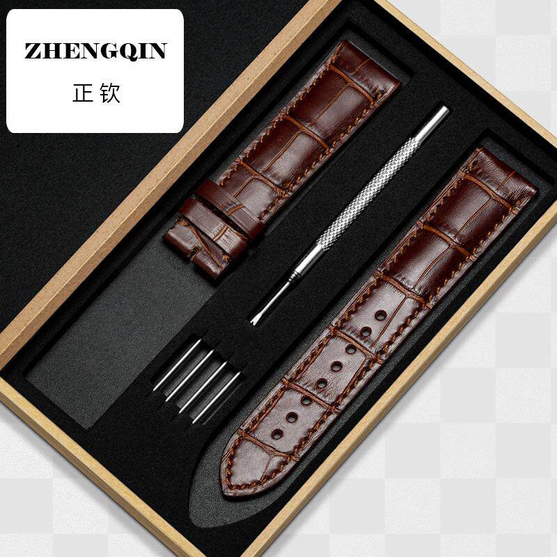 适用代用华为手表带真皮GT2/3荣耀智能运动Watch3男款女士2E牛皮