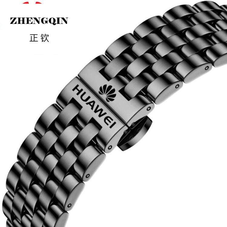 正钦适用华为手环B5精钢表带B6金属钢表带B7手环同款B3男女款表链
