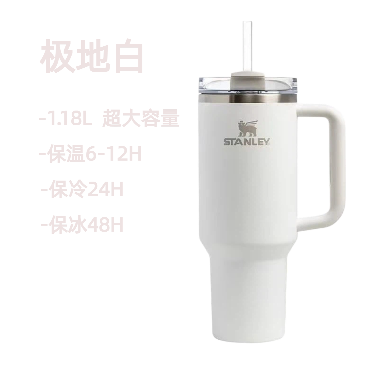 thumbnail for Stanley high-value giant pro straw thermos cup office car home large capacity water cup cup