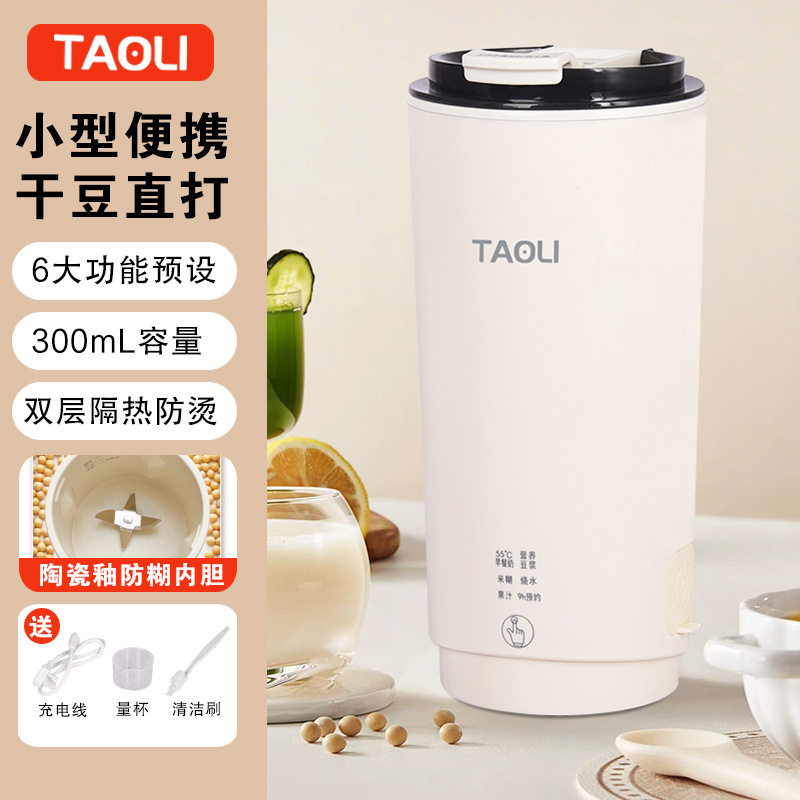 110V-220V出口外贸豆浆杯小型料理破壁机热奶烧水果汁杯便携式