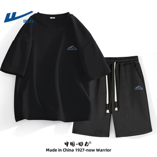 回力运动套装2026新款今年流行爆款男夏季休闲青少年短袖t恤短裤