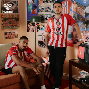 hummel桑德兰25-26赛季主场球衣球员版欧洲纯进口比赛运动短袖