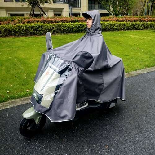 日强电动车加大加厚防暴雨雨衣