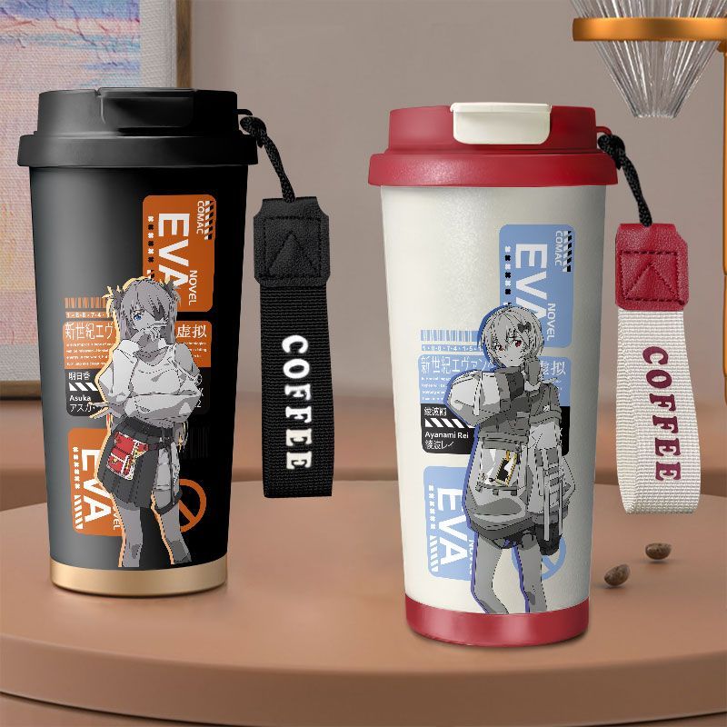 明日香绫波丽水杯EVA动漫