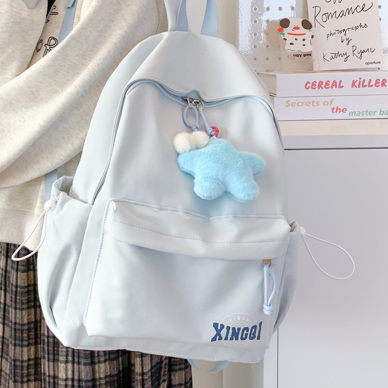 日系百搭大学生书包女高颜值轻便旅游小背包女双肩旅游轻便in风初