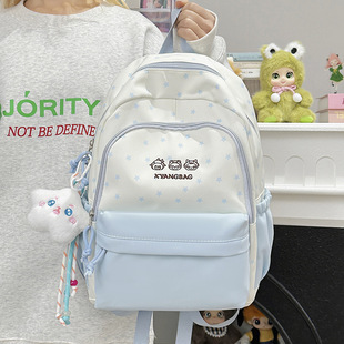可爱撞色软萌儿童研学小背包女双肩旅游轻便女星星可爱小清新甜美