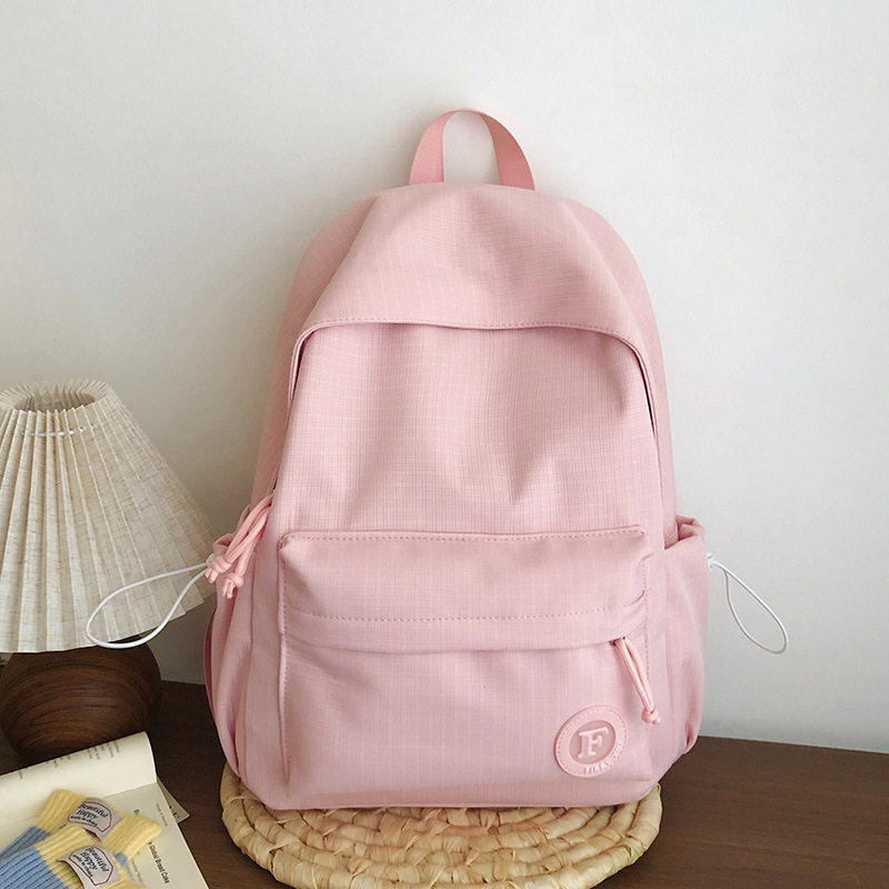 小清新新款双肩包in小众休闲轻便简约日常通勤高中生学院风书包