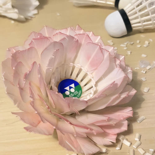 diy羽毛球花束废球改造纪念摆件女创意送闺蜜生日礼物羽毛球相框
