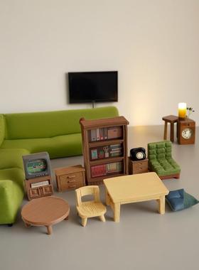 bjd小家具组合树脂摆件可爱治愈布娃娃diy微型道具桌面摆件礼物