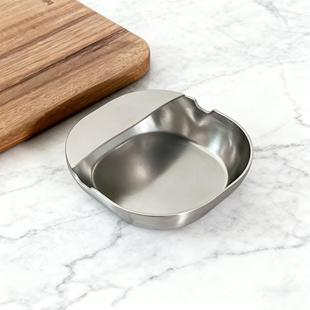 304不锈钢汤勺架托漏勺放筷子搁盘厨房饭勺置物盘自助餐锅铲托盘