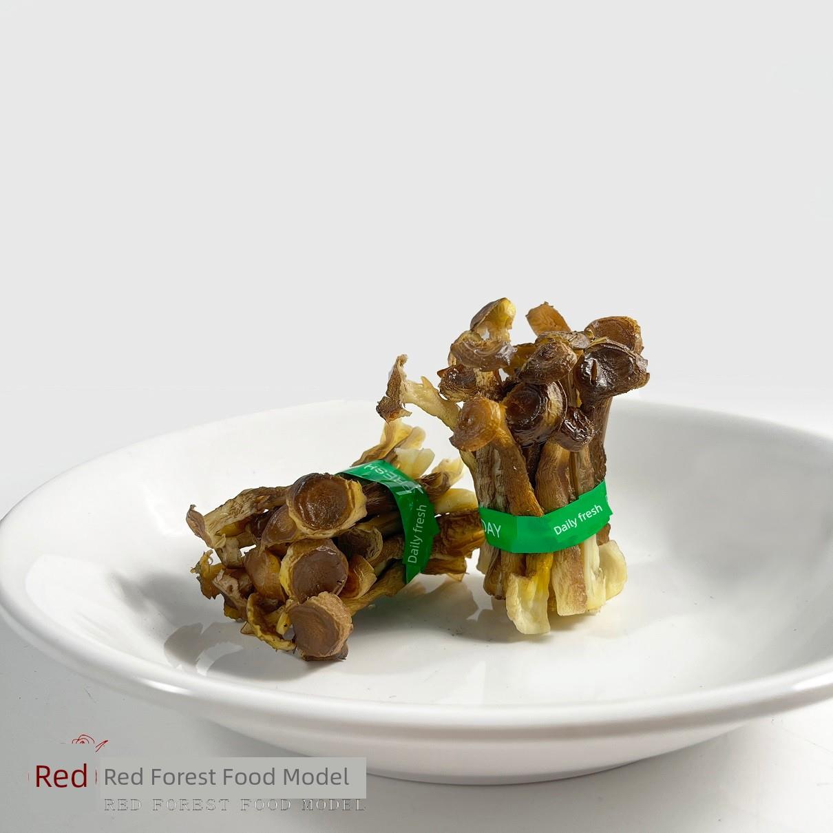 鹿茸菇 食品模型厨房样品菜酒店装饰餐厅摆件