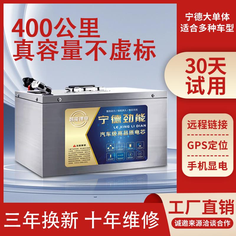 宁德电动车磷酸铁锂电池60V72伏48V二三四轮三元锂电池大容量电瓶