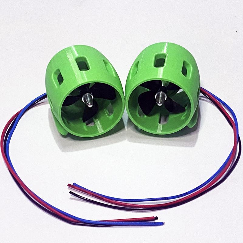 12V水下无刷推进器拉网船浆板遥控充气船救援船水下无人机ROV强劲