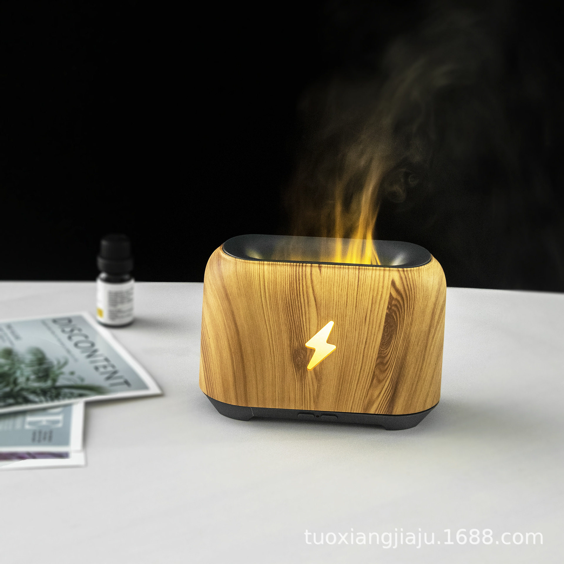 厂家批发 香薰机5V彩色火焰氛围灯加湿器火焰USB 火山香薰机150ml,电子元器件市场,电线扎带/束线带,淘宝优惠券,粉丝福利购,淘宝优惠卷