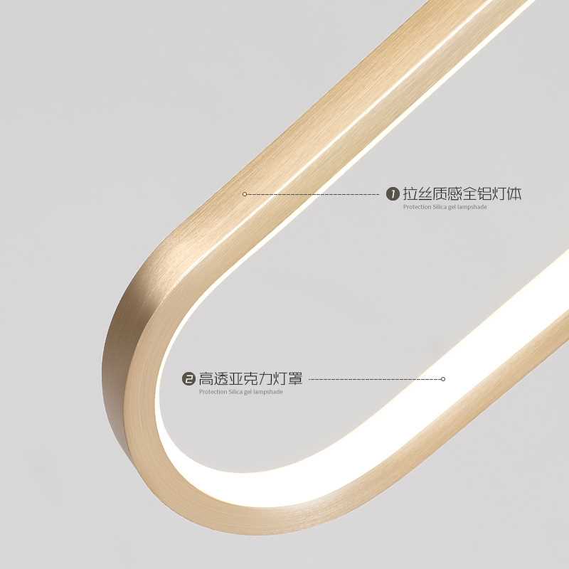卧室床头灯北欧简约轻奢时尚艺术灯具极简创意个性餐厅吧台小吊灯