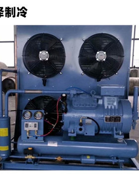 雪人莱富康活塞压缩机 SP6L4000 40匹中低温半封闭冷库制冷机组