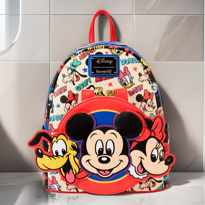 米奇跟朋友们印花迷你双肩背包女