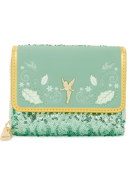 Loungefly迪士尼彼得潘小叮当正版周边钱包可爱证件包女生卡包