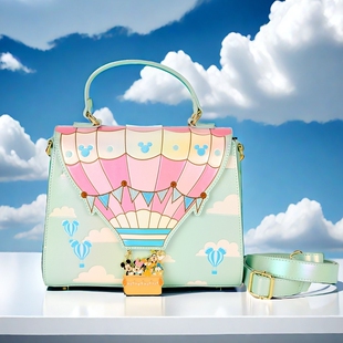 Loungefly迪士尼米老鼠米奇热气球正版 周边单肩斜挎包女生手提包