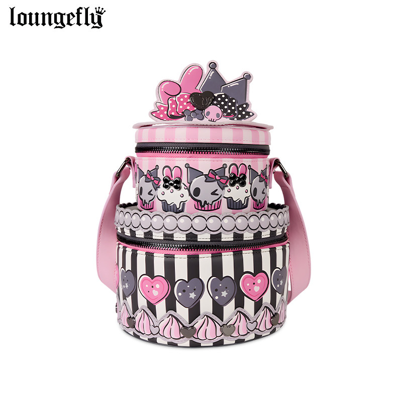Loungefly三丽鸥美乐蒂酷洛米正版周边蛋糕可爱斜挎包女生单肩包,箱包皮具/热销女包/男包,单肩包,淘宝优惠券,粉丝福利购,淘宝优惠卷
