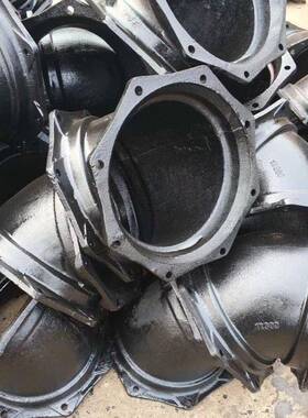 B型铸铁管件法兰压盖套袖DN300柔性机械法兰接口排水弯头管件