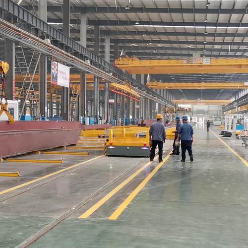 rgv自动化轨道穿梭车供电式轨道平车电动转运平车载重