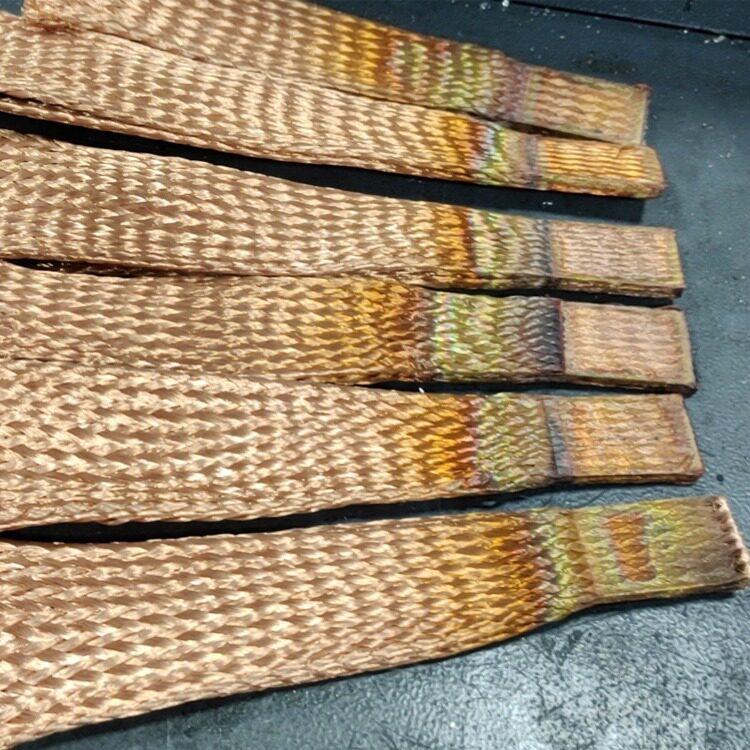 铜排软连接铜编织带铜箔包镍软连接焊接样品分子扩散焊电阻焊