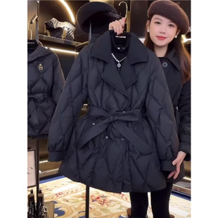 冬装2025新款羽绒棉服女中长款高级感加厚时尚洋气棉衣棉袄外套潮