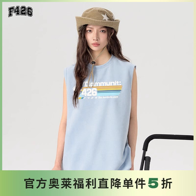 旗帜印花短袖F426宽松夏圆领情侣