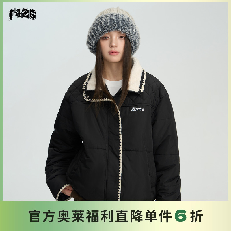 F426国潮牌冬季翻领棉服