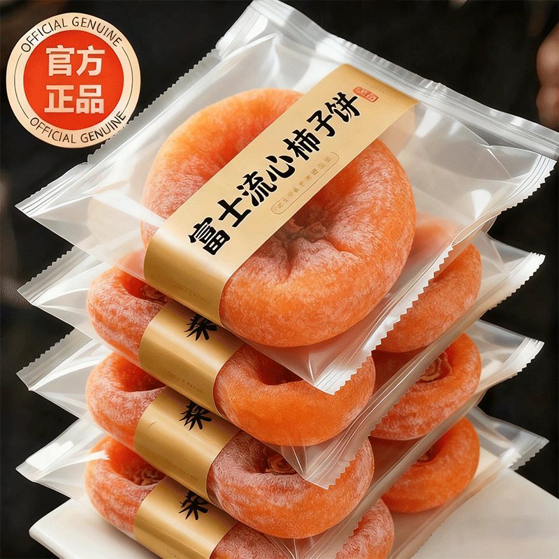 特产级柿子饼霜降流心官方旗舰店独立包装非富平圆柿干整箱批发