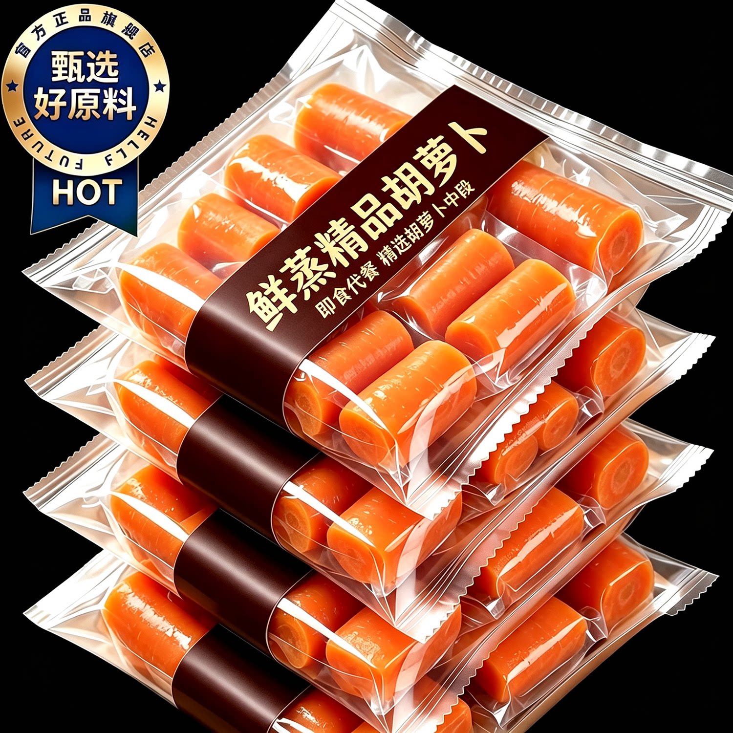 配料干净只有新鲜胡萝卜健身推荐