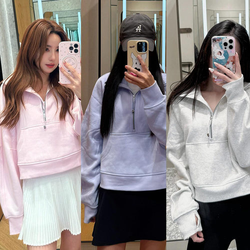 Scuba同款立领半拉链卫衣外套