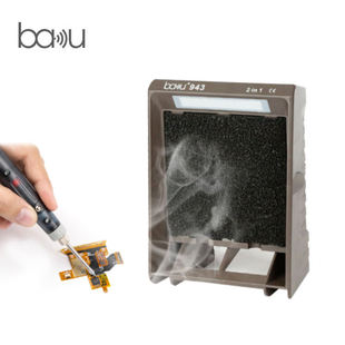 巴酷BA 943带LED灯焊锡烟雾净化器30W烙铁焊接排烟仪带过滤吸烟仪