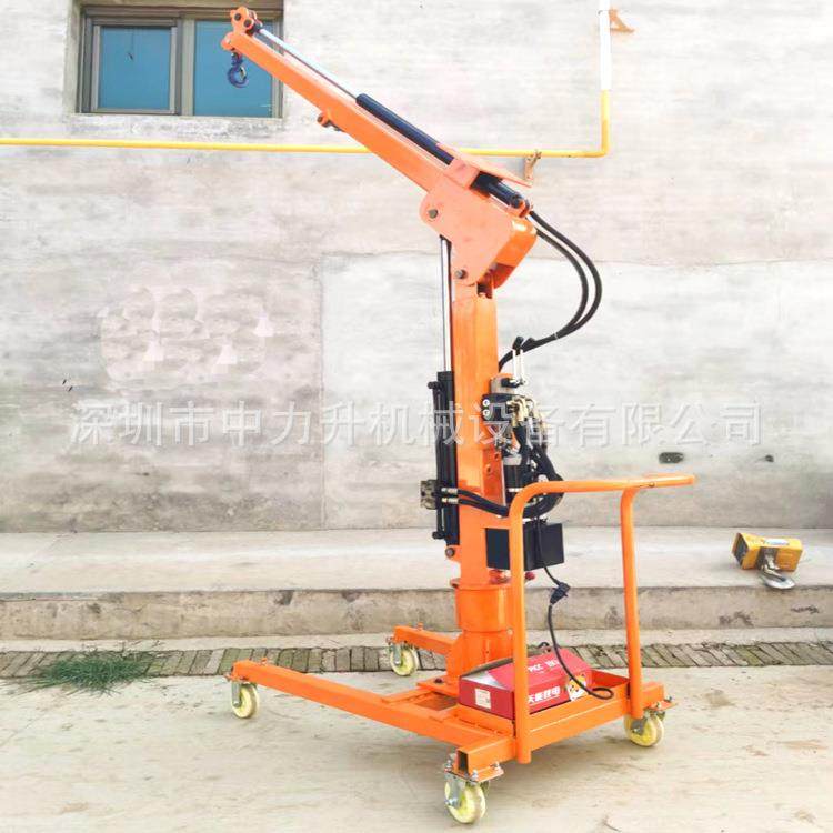 1/2吨全电动车载吊机货车起重机液压吊臂绞盘小吊机曲臂装卸车