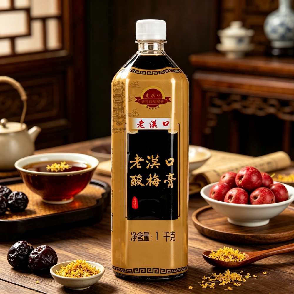 老汉口桂花酸梅膏9倍冲调果汁山楂乌梅饮料火锅烧烤搭子