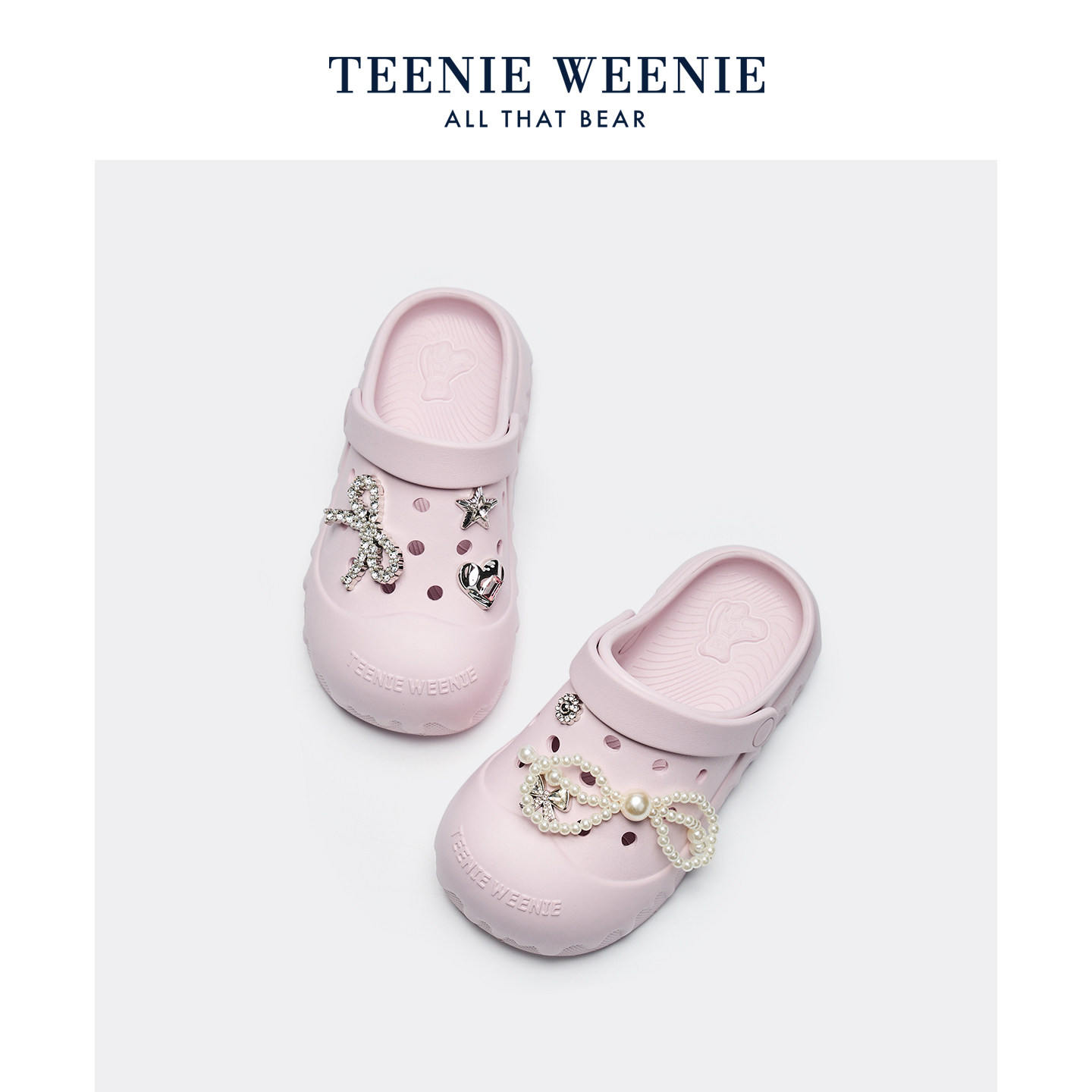 TeenieWeenie儿童洞洞鞋女童沙滩鞋凉鞋拖鞋一脚蹬溯溪鞋夏季男童