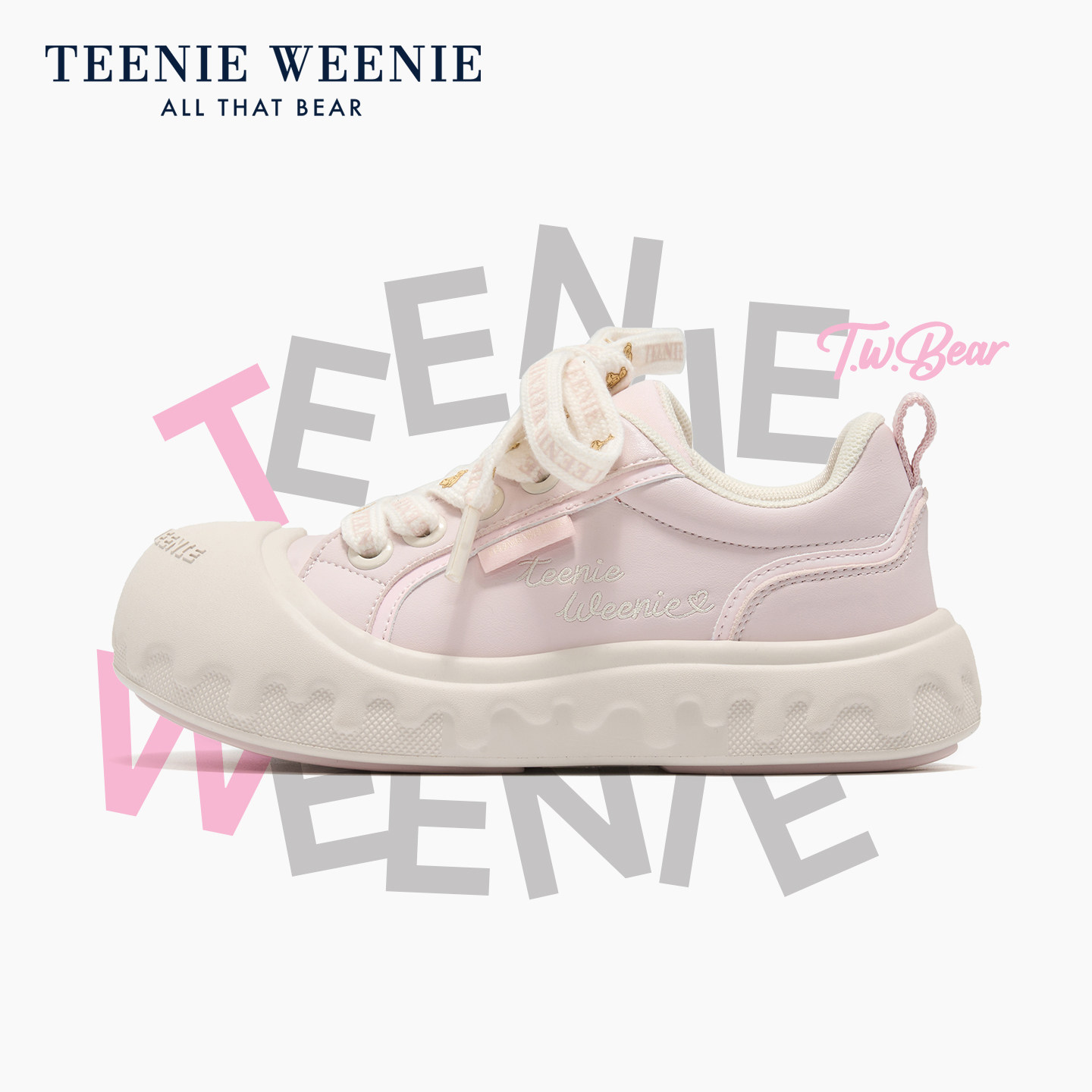 Teenie Weenie小熊丑萌大头鞋儿童鞋女童休闲板鞋厚底软底户外鞋,童鞋/婴儿鞋/亲子鞋,板鞋,淘宝优惠券,粉丝福利购,淘宝优惠卷