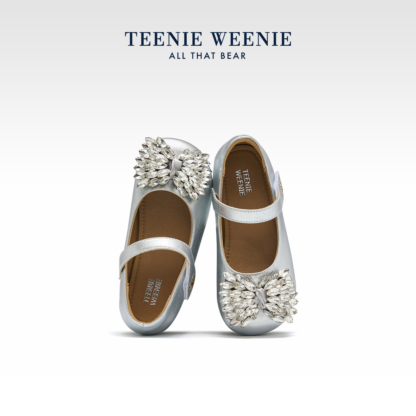 TeenieWeenie女童水晶玛丽珍鞋图片