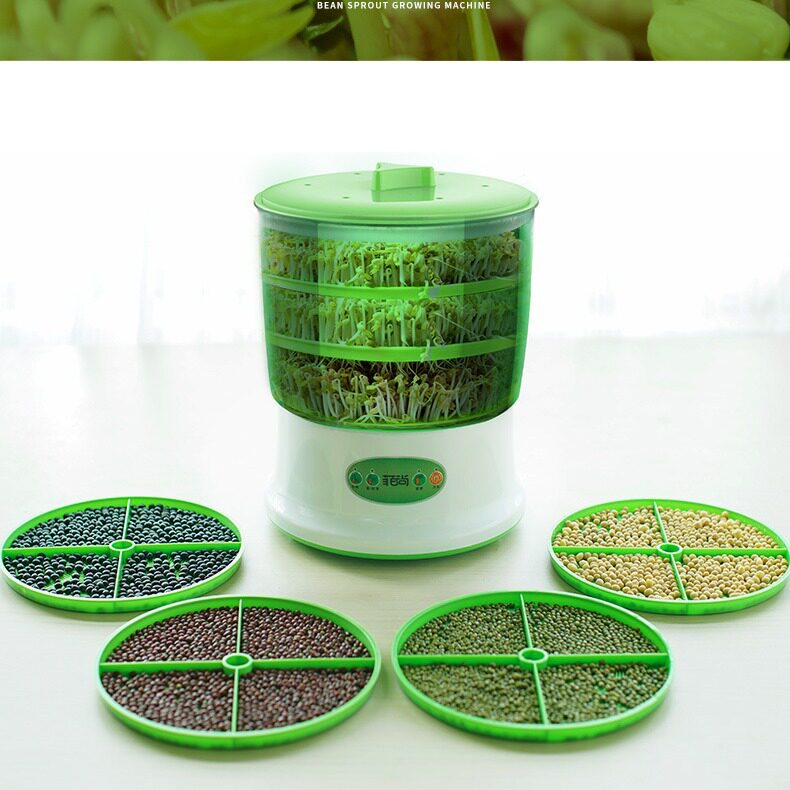欧规美规豆芽机家用全自动大容量发豆牙菜桶神器自制小型生豆