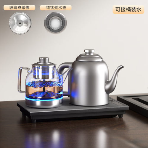 益武纯钛烧水壶自动上水烧水壶烧水泡茶专用养生壶大容量钛烧水壶