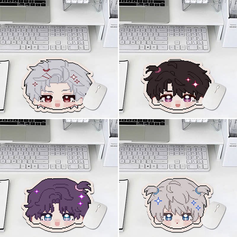 可爱卡通异形鼠标垫男女简约小尺寸迷你办公便携滑鼠垫子杯垫防滑