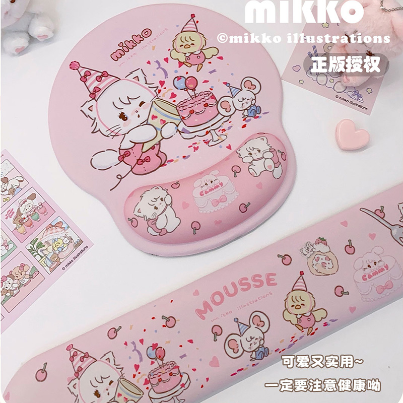 可爱动漫护腕鼠标垫防滑